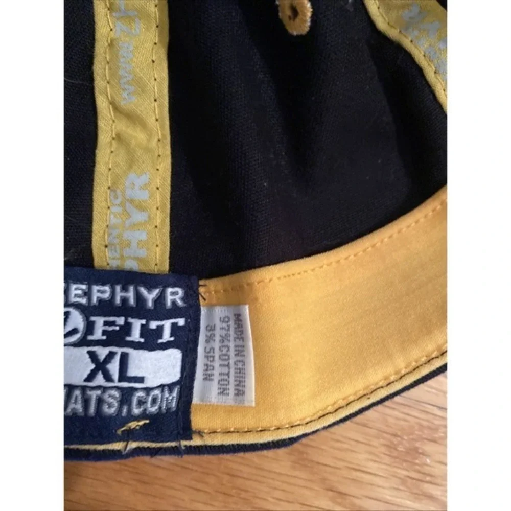 Bruins Official Team‎ Hat Zephyr Black Yellow Logo Fit L XL 27